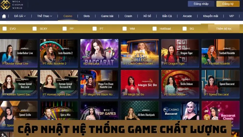 Chú trọng cập nhật hệ thống game chất lượng 